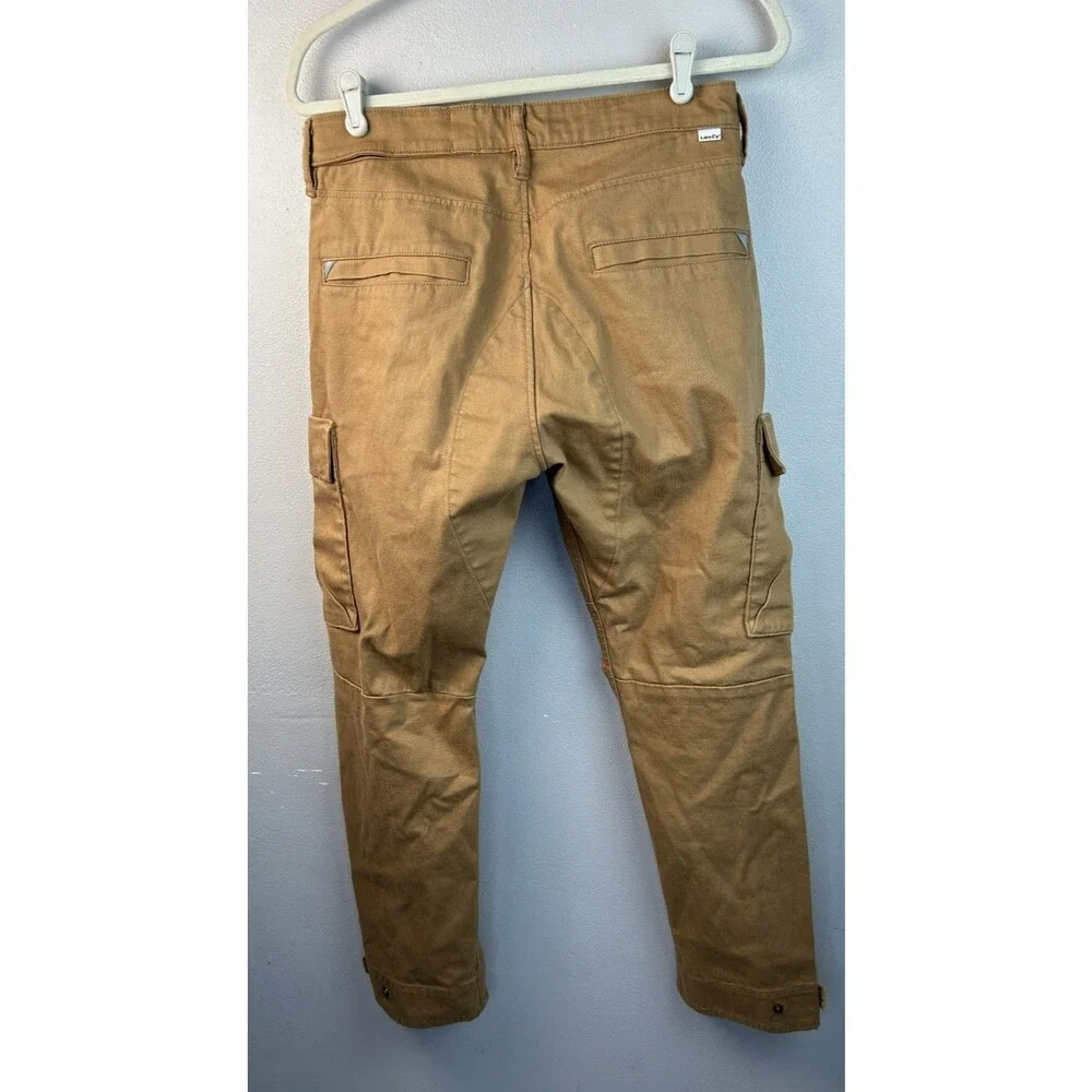 Levis Commuter Cargo Pants Mens 32x30 Khaki Pockets Double Knee Cycling